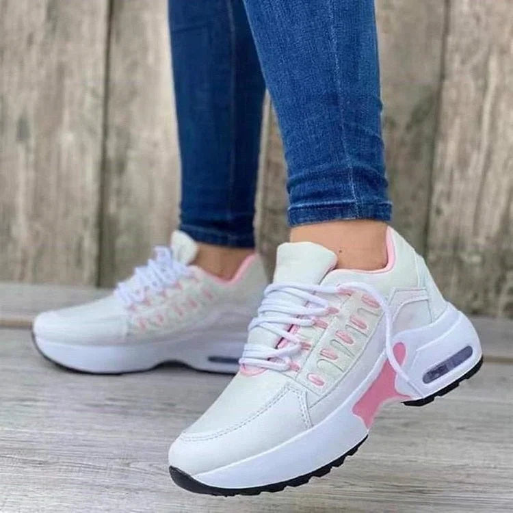 Lace-Up Wedge Orthopaedic Trainers for Women