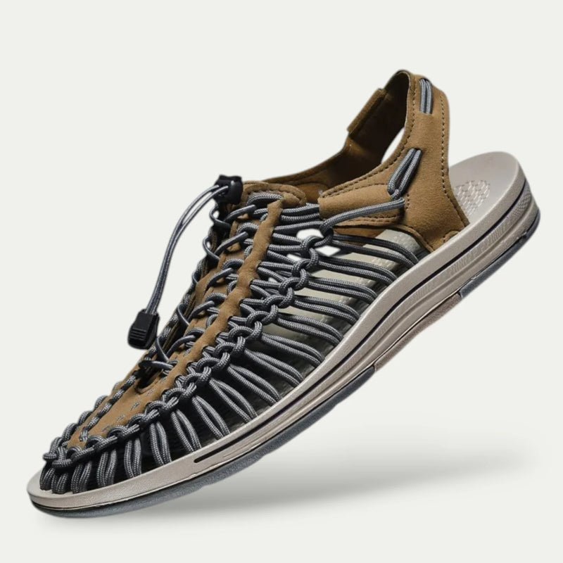 Orthopedic Leather Sandals with Arch Support