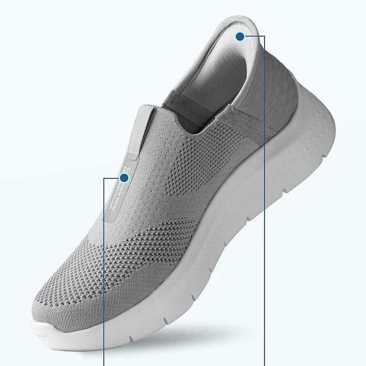 Slip-On Walking Shoes Shock-Cushioning Footwear