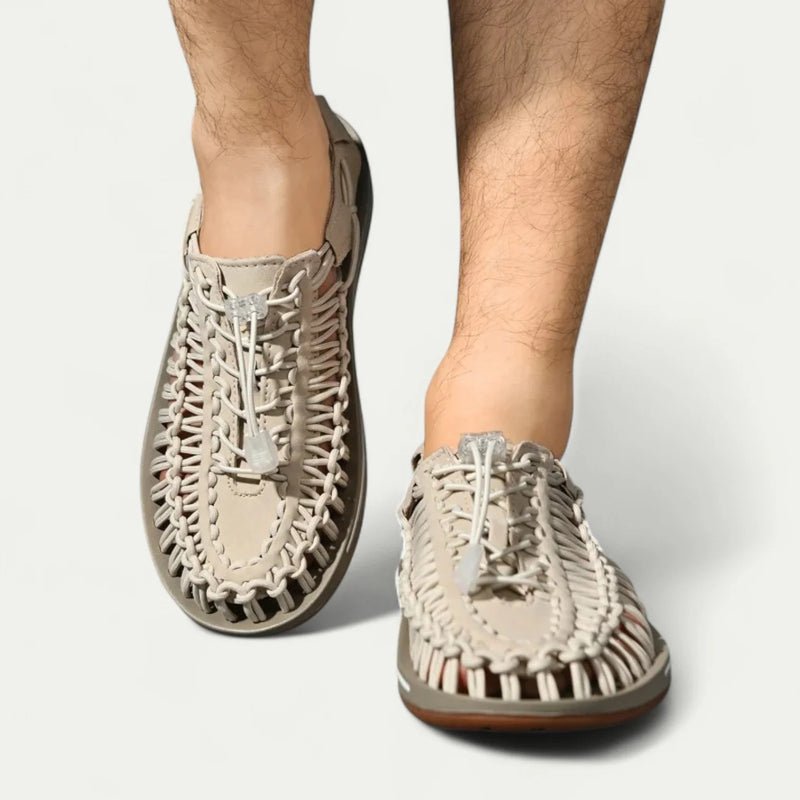 Orthopedic Leather Sandals with Arch Support