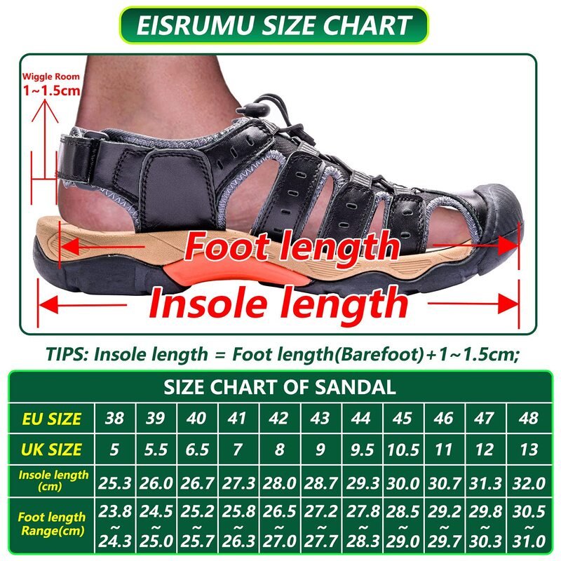 Men's Orthopedic Sandals with Arch Support and Pain Relief