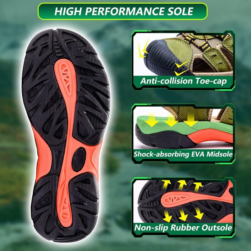 Men's Orthopedic Sandals with Arch Support and Pain Relief