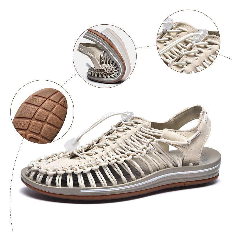 Orthopedic Leather Sandals with Arch Support
