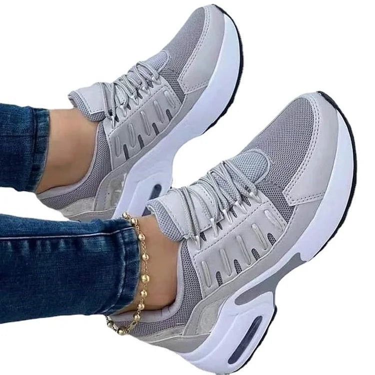 Lace-Up Wedge Orthopaedic Trainers for Women